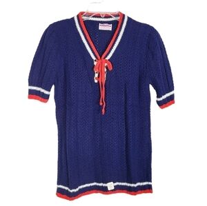 VINTAGE Scotch English short sleeve sweater nautical NWT